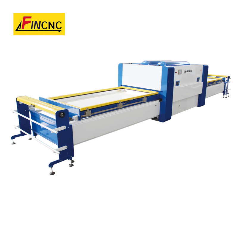 What are the primary functions of the Auto Close Cabinet Door Vacuum Membrane Press Machine