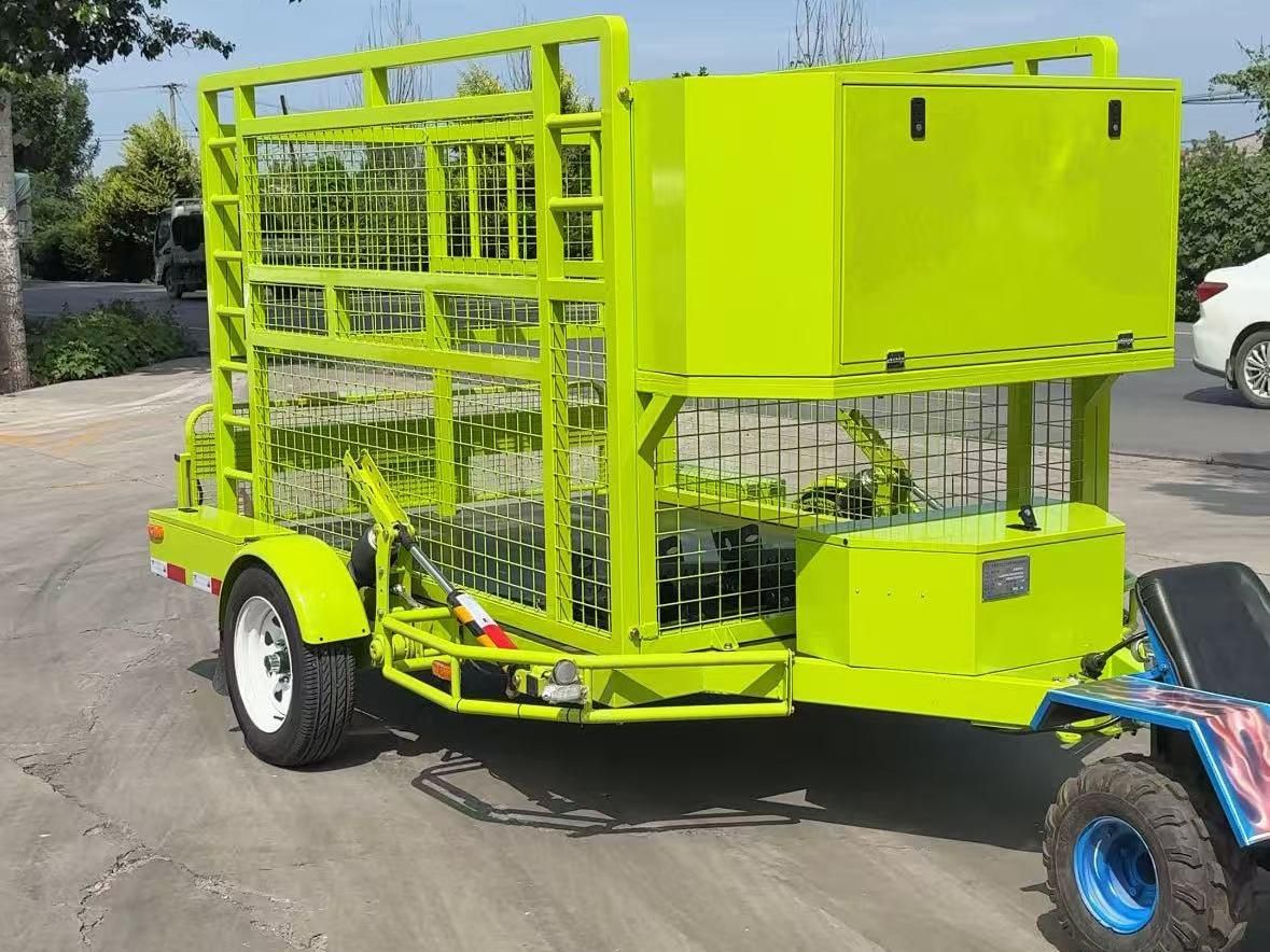 Top China Supplier of Model 100 Semi-Drop Hydraulic Lift Motorcycle Trailers